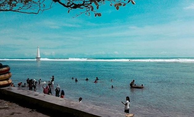 10 Gambar Pantai Sindangkerta Tasikmalaya Harga Tiket Masuk